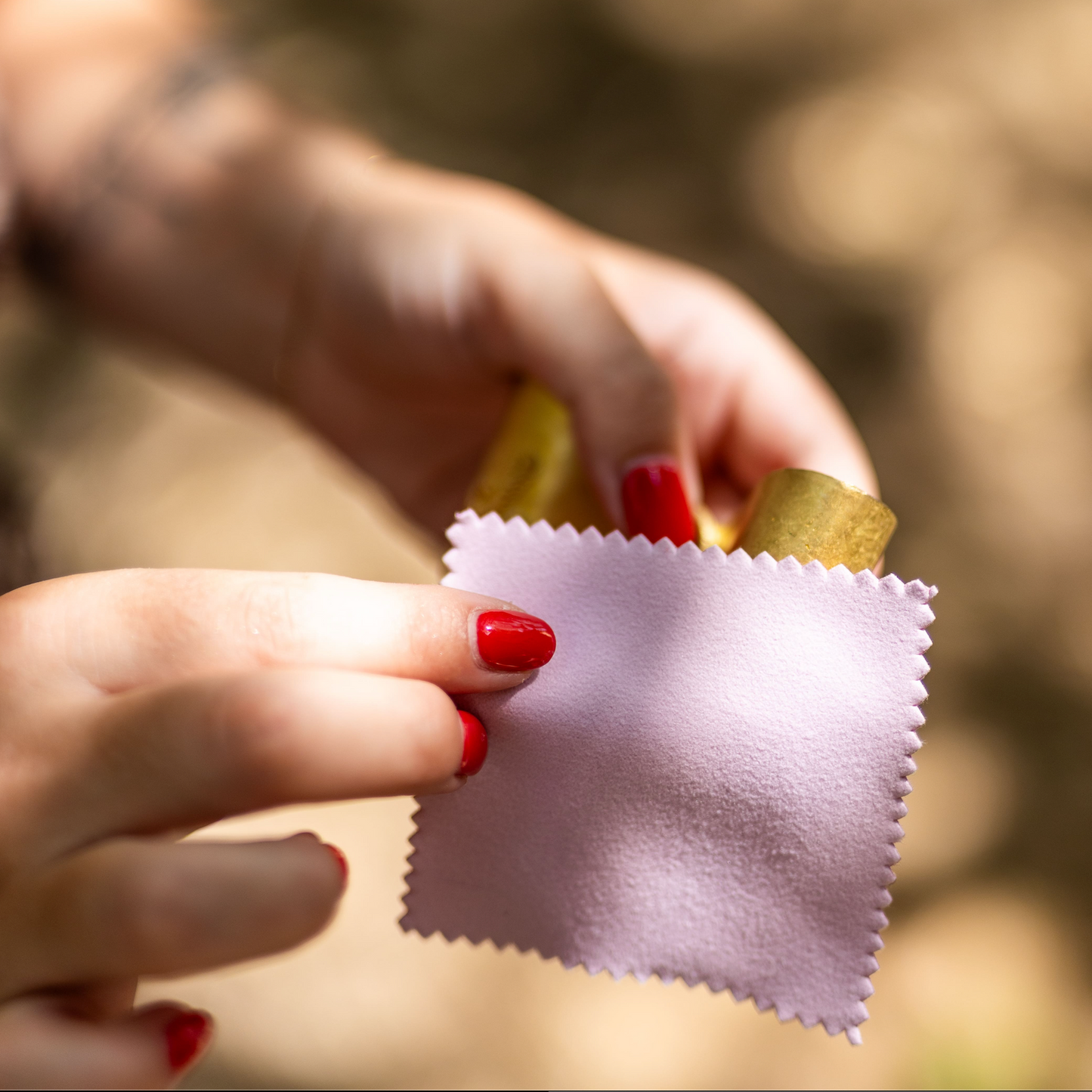 Panno per Pulizia dei Gioielli per capelli